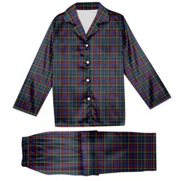 ScotsTee Shop Scottish MacBeth or MacLulich Tartan Pajama Satin Velvet Flannel Pajama Set