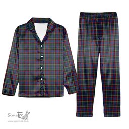 ScotsTee Shop Scottish MacBeth or MacLulich Tartan Pajama Satin Velvet Flannel Pajama Set