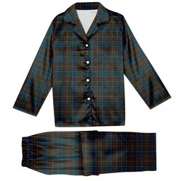 ScotsTee Shop Scottish MacConnell Tartan Pajama Satin Velvet Flannel Pajama Set