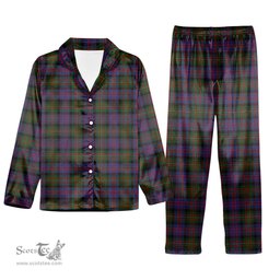 ScotsTee Shop Scottish MacDonell of Glengarry 2 Tartan Pajama Satin Velvet Flannel Pajama Set