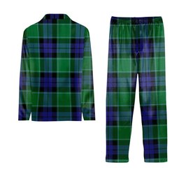 ScotsTee Shop Scottish Monteith Tartan Pajama Satin Velvet Flannel Pajama Set