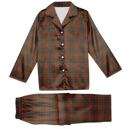 ScotsTee Shop Scottish MacDougall 1850 1 Tartan Pajama Satin Velvet Flannel Pajama Set