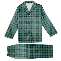 ScotsTee Shop Scottish Melville Modern Tartan Pajama Satin Velvet Flannel Pajama Set