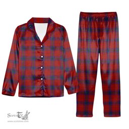 ScotsTee Shop Scottish MacDougall 1842 Tartan Pajama Satin Velvet Flannel Pajama Set