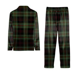 ScotsTee Shop Scottish MacDiarmid Tartan Pajama Satin Velvet Flannel Pajama Set