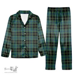 ScotsTee Shop Scottish Michaluk Tartan Pajama Satin Velvet Flannel Pajama Set