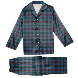 ScotsTee Shop Scottish Montgomery of Ayrshire Ancient Tartan Pajama Satin Velvet Flannel Pajama Set