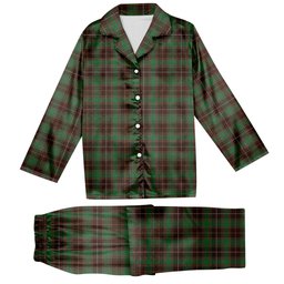 ScotsTee Shop Scottish McPhee Hunting Modern Tartan Pajama Satin Velvet Flannel Pajama Set