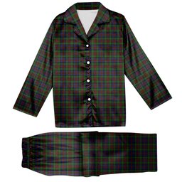 ScotsTee Shop Scottish MacDuff Hunting Tartan Pajama Satin Velvet Flannel Pajama Set