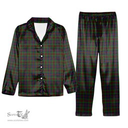 ScotsTee Shop Scottish MacDuff Hunting Tartan Pajama Satin Velvet Flannel Pajama Set