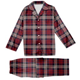 ScotsTee Shop Scottish MacDonald Dress Irish Tartan Pajama Satin Velvet Flannel Pajama Set