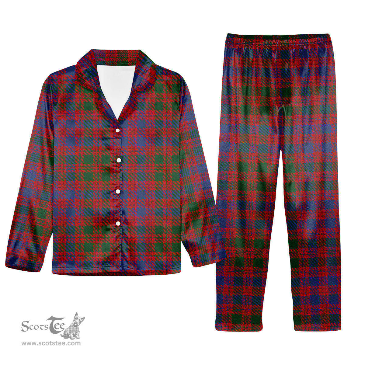 ScotsTee Shop Scottish MacColl Ancient Tartan Pajama Satin Velvet Flannel Pajama Set