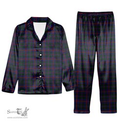 ScotsTee Shop Scottish MacCaughan or MacEachain Tartan Pajama Satin Velvet Flannel Pajama Set