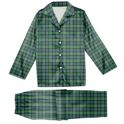 ScotsTee Shop Scottish McThomas Ancient Tartan Pajama Satin Velvet Flannel Pajama Set