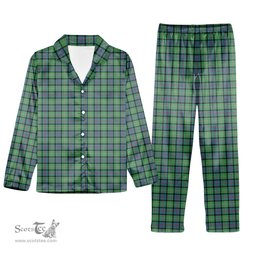 ScotsTee Shop Scottish McThomas Ancient Tartan Pajama Satin Velvet Flannel Pajama Set