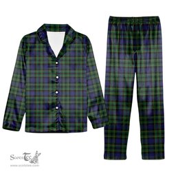 ScotsTee Shop Scottish Mowat Tartan Pajama Satin Velvet Flannel Pajama Set