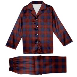 ScotsTee Shop Scottish MacEdward MacGregor Hastie Tartan Pajama Satin Velvet Flannel Pajama Set