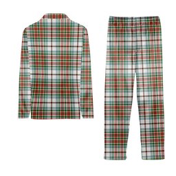 ScotsTee Shop Scottish MacBean Dress Ancient Tartan Pajama Satin Velvet Flannel Pajama Set