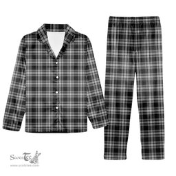 ScotsTee Shop Scottish Menzies 1938 Tartan Pajama Satin Velvet Flannel Pajama Set