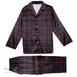 ScotsTee Shop Scottish Moon Georgia USA Tartan Pajama Satin Velvet Flannel Pajama Set