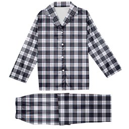 ScotsTee Shop Scottish McRae Dress Modern Tartan Pajama Satin Velvet Flannel Pajama Set
