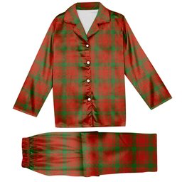 ScotsTee Shop Scottish McQueary Ancient Tartan Pajama Satin Velvet Flannel Pajama Set