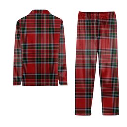 ScotsTee Shop Scottish MacBean Tartan Pajama Satin Velvet Flannel Pajama Set
