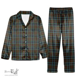 ScotsTee Shop Scottish McTavish Hunting Tartan Pajama Satin Velvet Flannel Pajama Set