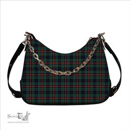 ScotsTee Shop Scottish Allison Modern Tartan Handbag Women's Shoulder Bag With Chain