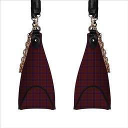 ScotsTee Shop Scottish Anderson of Kinnedear Red Tartan Handbag Women's Shoulder Bag With Chain