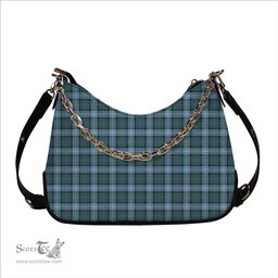 ScotsTee Shop Scottish Alexander of Menstry Hunting Ancient Tartan Handbag Women's Shoulder Bag With Chain