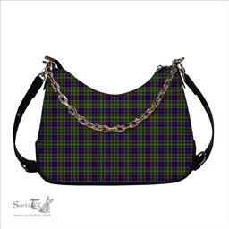 ScotsTee Shop Scottish Ayrshire Tartan Handbag Women's Shoulder Bag With Chain