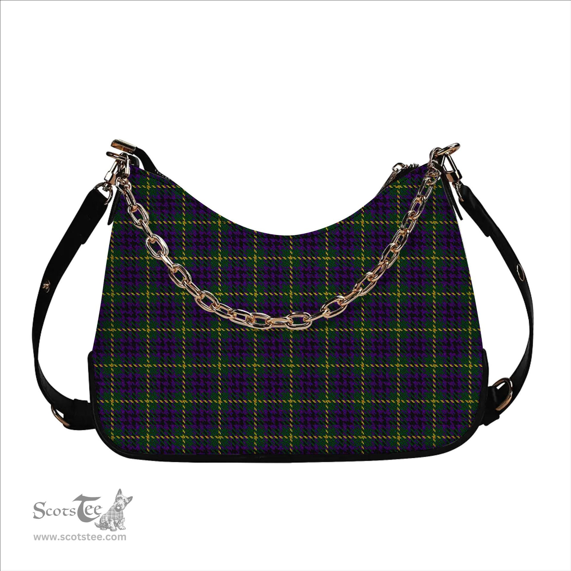 ScotsTee Shop Scottish Austin Wilsons No 173 Tartan Handbag Women's Shoulder Bag With Chain