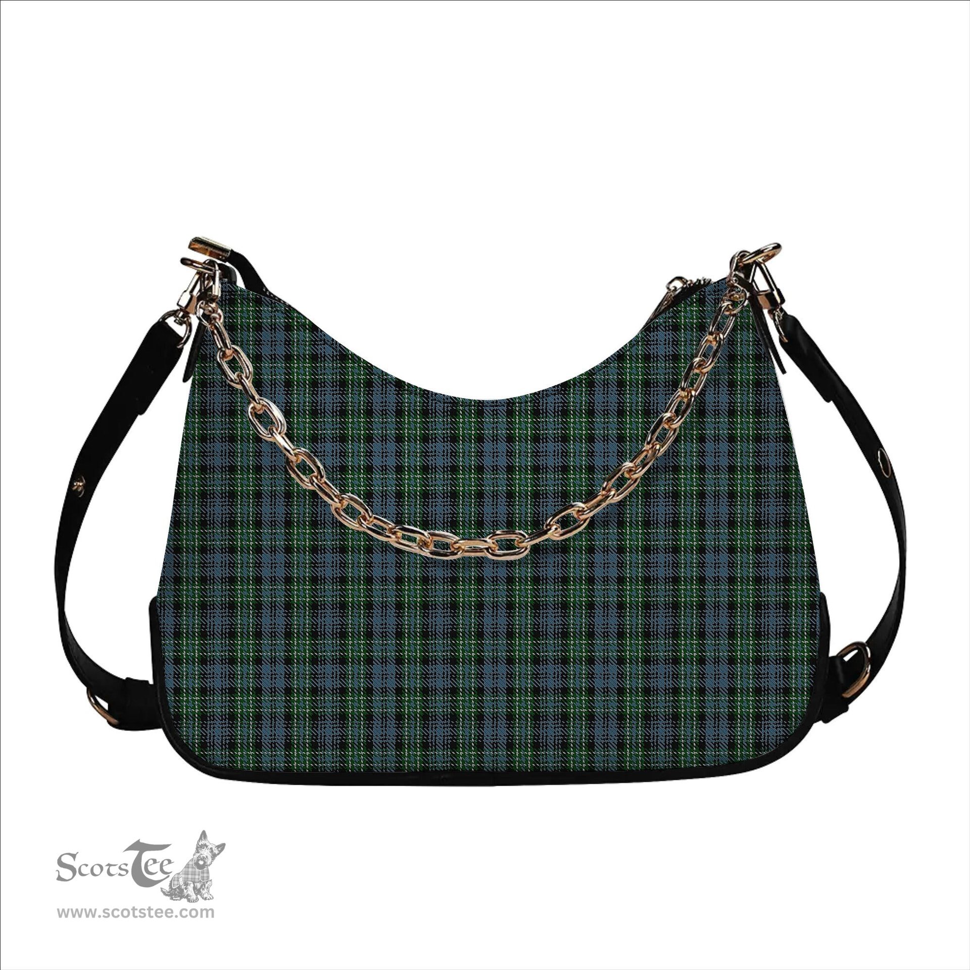 ScotsTee Shop Scottish Arbuthnott - TD Tartan Handbag Women's Shoulder Bag With Chain