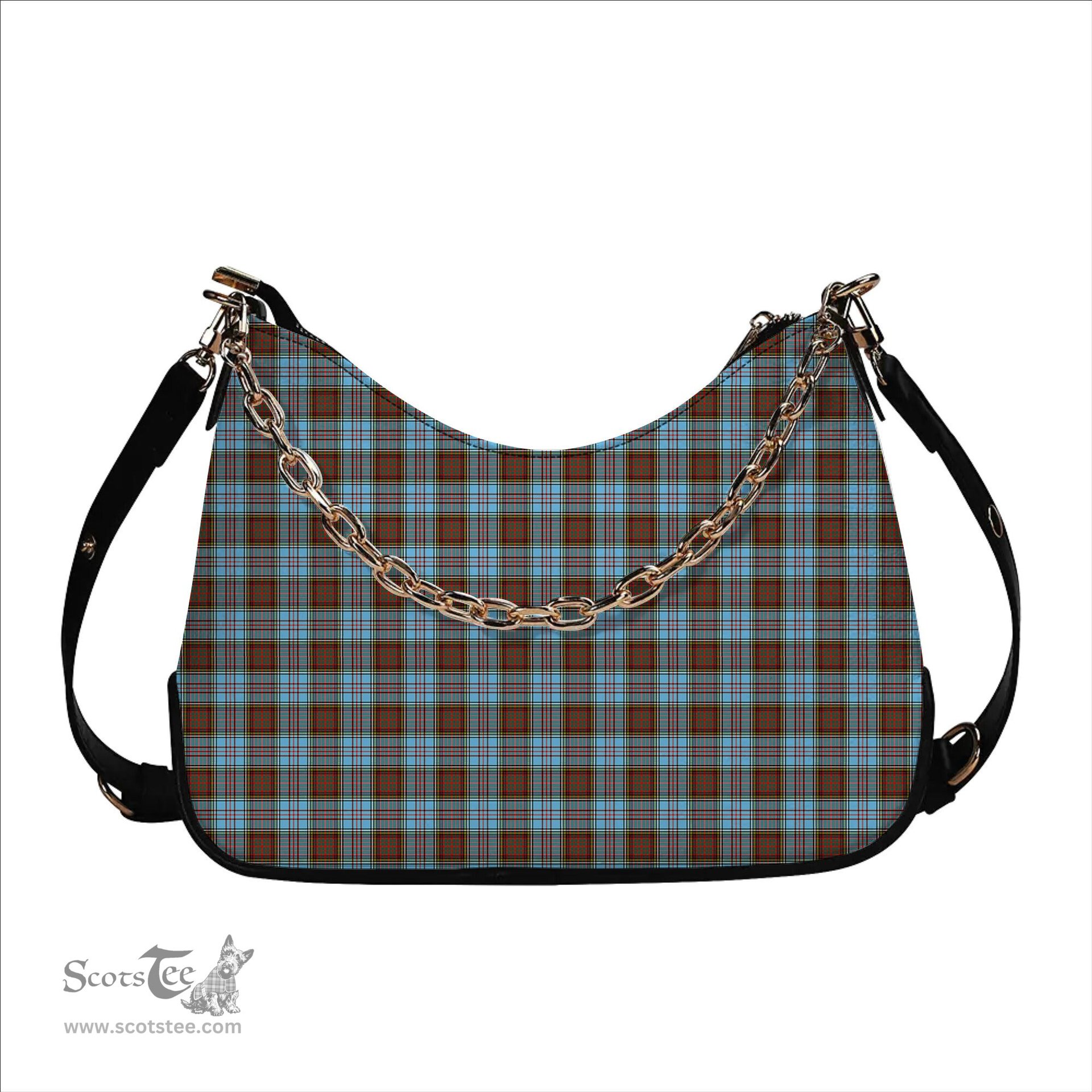 ScotsTee Shop Scottish Anderson Ancient Tartan Handbag Women's Shoulder Bag With Chain