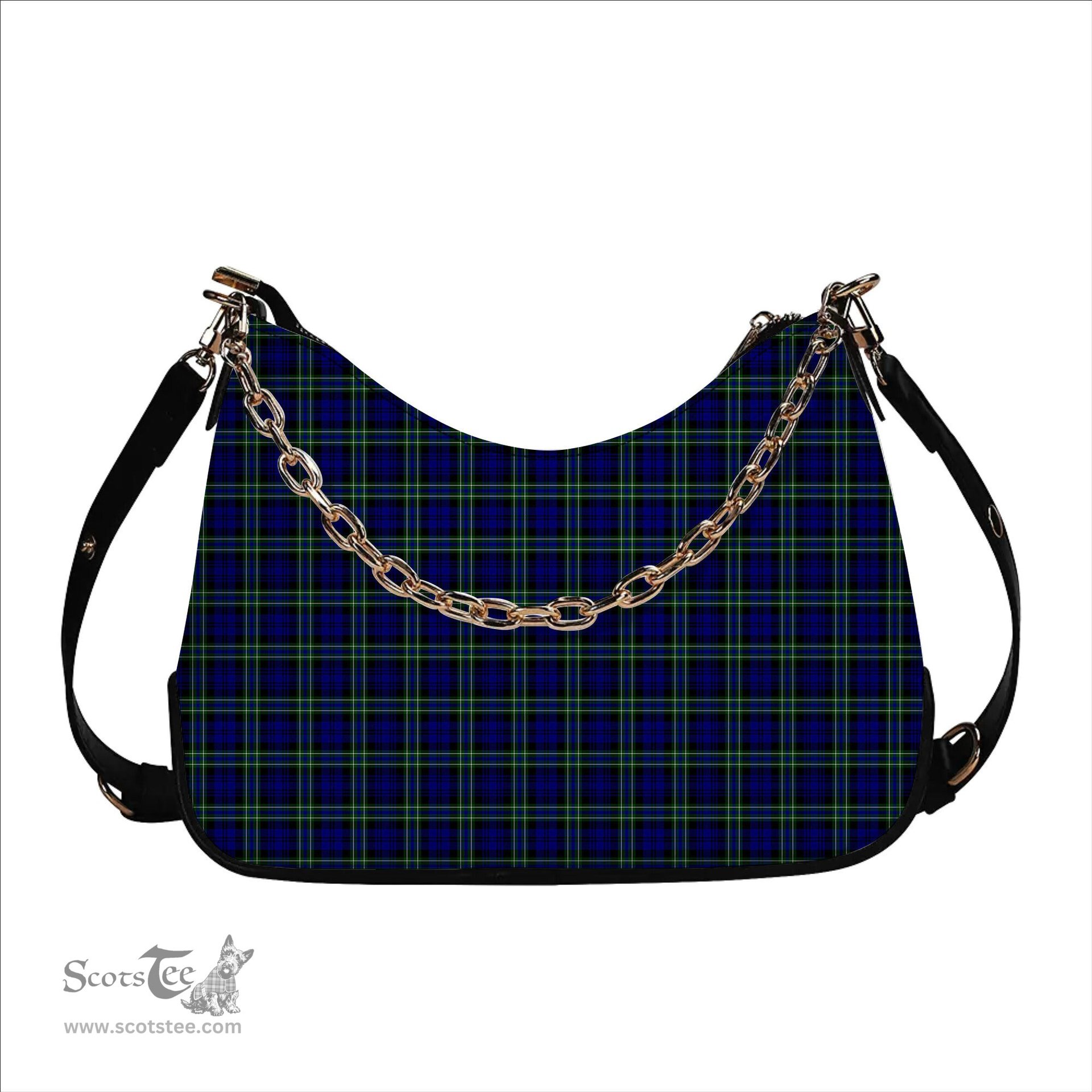 ScotsTee Shop Scottish Arbuthnot Modern Tartan Handbag Women's Shoulder Bag With Chain
