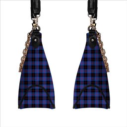 ScotsTee Shop Scottish Angus Modern Tartan Handbag Women's Shoulder Bag With Chain