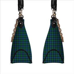 ScotsTee Shop Scottish Black Watch Ancient Tartan Handbag Women's Shoulder Bag With Chain