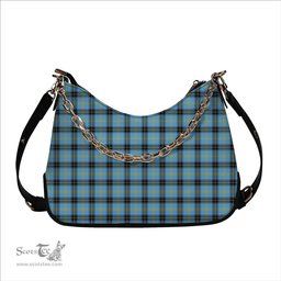 ScotsTee Shop Scottish Bell of the Borders Modern Tartan Handbag Women's Shoulder Bag With Chain