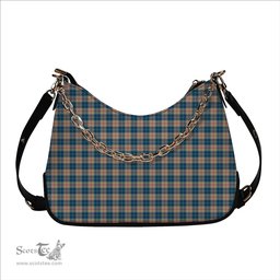 ScotsTee Shop Scottish Barclay Hunting #2 Modern Clan Tartan Handbag Women's Shoulder Bag With Chain