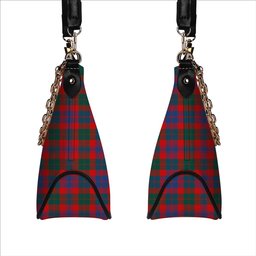 ScotsTee Shop Scottish Black Watch Pipe Band Modern Tartan Handbag Women's Shoulder Bag With Chain