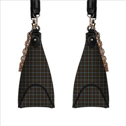 ScotsTee Shop Scottish BlackWatch Weathered Tartan Handbag Women's Shoulder Bag With Chain