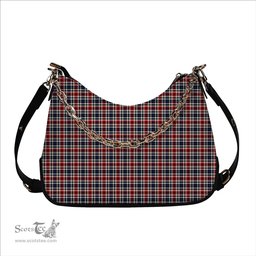 ScotsTee Shop Scottish Bell Border (Bell Southern Bell) Modern Tartan Handbag Women's Shoulder Bag With Chain