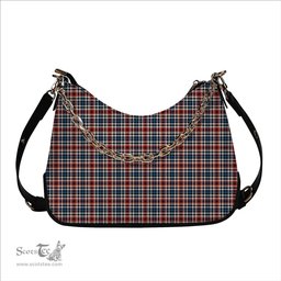 ScotsTee Shop Scottish Bell Border (Bell Southern Bell) Ancient Tartan Handbag Women's Shoulder Bag With Chain