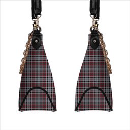 ScotsTee Shop Scottish Borthwick Dress Modern Tartan Handbag Women's Shoulder Bag With Chain