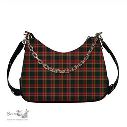 ScotsTee Shop Scottish Buchanan 1907 Tartan Handbag Women's Shoulder Bag With Chain
