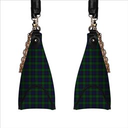 ScotsTee Shop Scottish Black Watch Tartan Handbag Women's Shoulder Bag With Chain