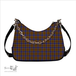 ScotsTee Shop Scottish Balfour Modern Tartan Handbag Women's Shoulder Bag With Chain