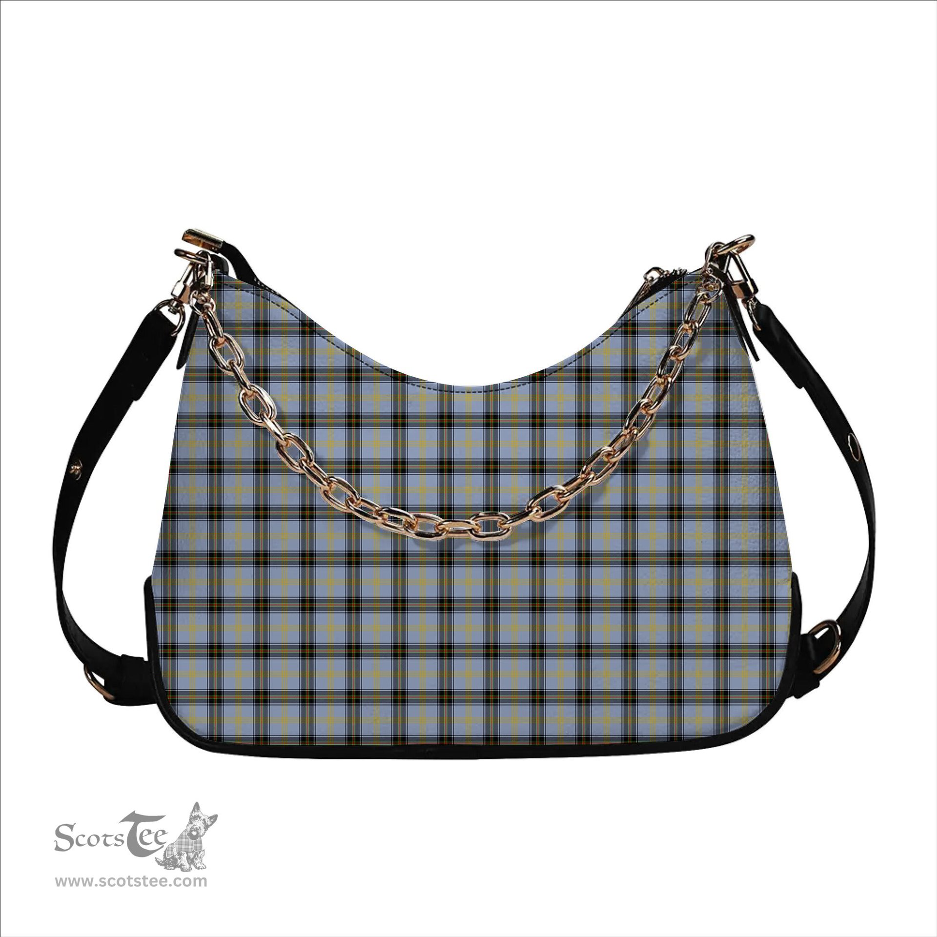 ScotsTee Shop Scottish Bell of the Borders SC Tartan Handbag Women's Shoulder Bag With Chain