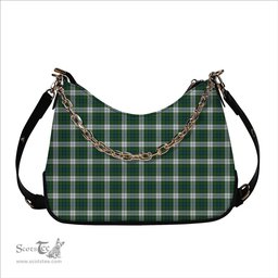 ScotsTee Shop Scottish Black Watch Dress Ancient Tartan Handbag Women's Shoulder Bag With Chain
